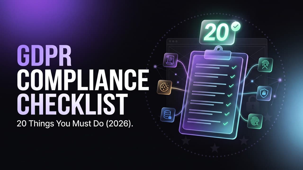 GDPR Compliance Checklist for Websites: 20 Things You Must Do