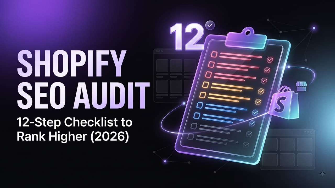 Shopify SEO Audit — 12-Step Checklist to Rank Higher (2026)